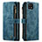 Funda de Cuero Cartera con Soporte Carcasa C05S para Samsung Galaxy F42 5G Azul