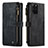 Funda de Cuero Cartera con Soporte Carcasa C07S para Samsung Galaxy S20 Plus 5G Negro