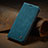 Funda de Cuero Cartera con Soporte Carcasa C10S para Samsung Galaxy S21 Plus 5G Azul