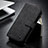 Funda de Cuero Cartera con Soporte Carcasa C12S para Samsung Galaxy S23 Ultra 5G Negro