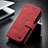 Funda de Cuero Cartera con Soporte Carcasa C12S para Samsung Galaxy S23 Ultra 5G Rojo