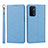 Funda de Cuero Cartera con Soporte Carcasa D01T para Oppo A54 5G Azul