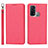 Funda de Cuero Cartera con Soporte Carcasa D01T para Oppo Reno5 A Rojo