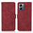 Funda de Cuero Cartera con Soporte Carcasa D01Y para Motorola Moto G14 Rojo