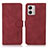 Funda de Cuero Cartera con Soporte Carcasa D01Y para Motorola Moto G53j 5G Rojo