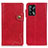 Funda de Cuero Cartera con Soporte Carcasa D01Y para Oppo A74 4G Rojo