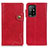 Funda de Cuero Cartera con Soporte Carcasa D01Y para Oppo A94 5G Rojo