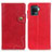 Funda de Cuero Cartera con Soporte Carcasa D01Y para Oppo F19 Pro Rojo