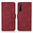 Funda de Cuero Cartera con Soporte Carcasa D01Y para Sony Xperia 1 V Rojo