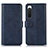 Funda de Cuero Cartera con Soporte Carcasa D01Y para Sony Xperia 10 IV SO-52C Azul