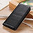 Funda de Cuero Cartera con Soporte Carcasa D02Y para Motorola Moto G10 Power Negro