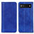 Funda de Cuero Cartera con Soporte Carcasa D03Y para Google Pixel 7a 5G Azul