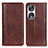 Funda de Cuero Cartera con Soporte Carcasa D03Y para Huawei Honor 90 5G Marron