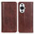 Funda de Cuero Cartera con Soporte Carcasa D03Y para Huawei Nova 11 Marron