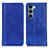 Funda de Cuero Cartera con Soporte Carcasa D03Y para Motorola Moto Edge S30 5G Azul