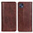 Funda de Cuero Cartera con Soporte Carcasa D03Y para Motorola Moto G50 5G Marron