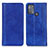 Funda de Cuero Cartera con Soporte Carcasa D03Y para Motorola Moto G50 Azul