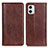 Funda de Cuero Cartera con Soporte Carcasa D03Y para Motorola Moto G73 5G Marron