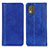 Funda de Cuero Cartera con Soporte Carcasa D03Y para Nokia C02 Azul