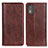 Funda de Cuero Cartera con Soporte Carcasa D03Y para Nokia C02 Marron