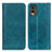 Funda de Cuero Cartera con Soporte Carcasa D03Y para Nokia C32 Verde