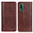 Funda de Cuero Cartera con Soporte Carcasa D03Y para Nokia XR21 Marron