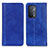 Funda de Cuero Cartera con Soporte Carcasa D03Y para Oppo A93 5G Azul