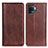 Funda de Cuero Cartera con Soporte Carcasa D03Y para Oppo F19 Pro Marron