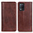 Funda de Cuero Cartera con Soporte Carcasa D03Y para Realme Q3 5G Marron