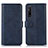 Funda de Cuero Cartera con Soporte Carcasa D03Y para Sony Xperia 1 V Azul