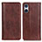 Funda de Cuero Cartera con Soporte Carcasa D03Y para Sony Xperia 5 V Marron