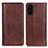 Funda de Cuero Cartera con Soporte Carcasa D03Y para Xiaomi Poco C65 Marron