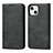 Funda de Cuero Cartera con Soporte Carcasa D04T para Apple iPhone 14 Negro