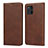 Funda de Cuero Cartera con Soporte Carcasa D04T para Oppo Find X3 5G Marron