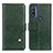 Funda de Cuero Cartera con Soporte Carcasa D04Y para Motorola Moto G Pure Verde