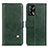 Funda de Cuero Cartera con Soporte Carcasa D04Y para Oppo F19 Verde