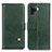 Funda de Cuero Cartera con Soporte Carcasa D04Y para Oppo Reno5 F Verde