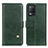 Funda de Cuero Cartera con Soporte Carcasa D04Y para Realme 8 5G Verde