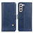 Funda de Cuero Cartera con Soporte Carcasa D04Y para Samsung Galaxy S21 FE 5G Azul