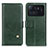 Funda de Cuero Cartera con Soporte Carcasa D04Y para Xiaomi Mi 11 Ultra 5G Verde