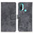 Funda de Cuero Cartera con Soporte Carcasa D05Y para Motorola Moto E20 Gris