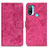 Funda de Cuero Cartera con Soporte Carcasa D05Y para Motorola Moto E20 Rosa Roja