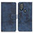 Funda de Cuero Cartera con Soporte Carcasa D05Y para Motorola Moto G Play (2023) Azul