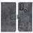 Funda de Cuero Cartera con Soporte Carcasa D05Y para Motorola Moto G Play (2023) Gris