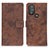 Funda de Cuero Cartera con Soporte Carcasa D05Y para Motorola Moto G Play (2023) Marron