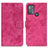 Funda de Cuero Cartera con Soporte Carcasa D05Y para Motorola Moto G50 Rosa Roja