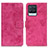 Funda de Cuero Cartera con Soporte Carcasa D05Y para Realme 8 4G Rosa Roja