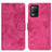 Funda de Cuero Cartera con Soporte Carcasa D05Y para Realme 9 5G India Rosa Roja