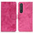 Funda de Cuero Cartera con Soporte Carcasa D05Y para Sony Xperia 1 III Rosa Roja