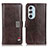 Funda de Cuero Cartera con Soporte Carcasa D06Y para Motorola Moto Edge Plus (2022) 5G Marron